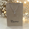 Letter U Pendant & Chain (Click to Personalize)