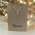 Letter V Pendant & Chain (Click to Personalize)
