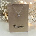 Letter W Pendant & Chain (Click to Personalize)