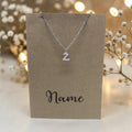 Letter Z Pendant & Chain (Click to Personalize)