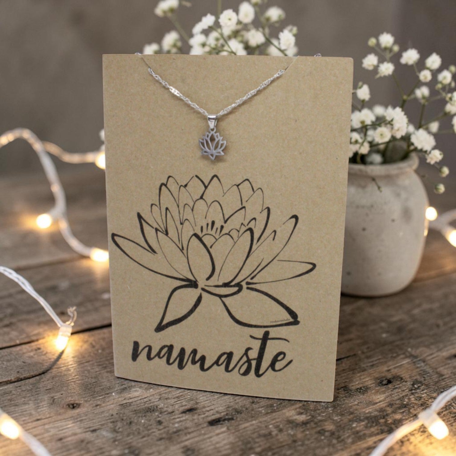 Lotus Pendant & Chain - Card 133