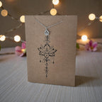 Lotus Pendant & Chain - Card 467