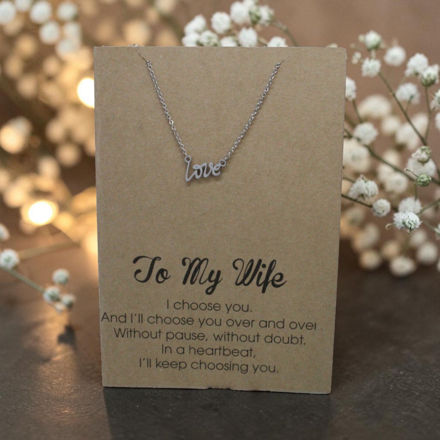 Love Pendant & Chain - Card 12