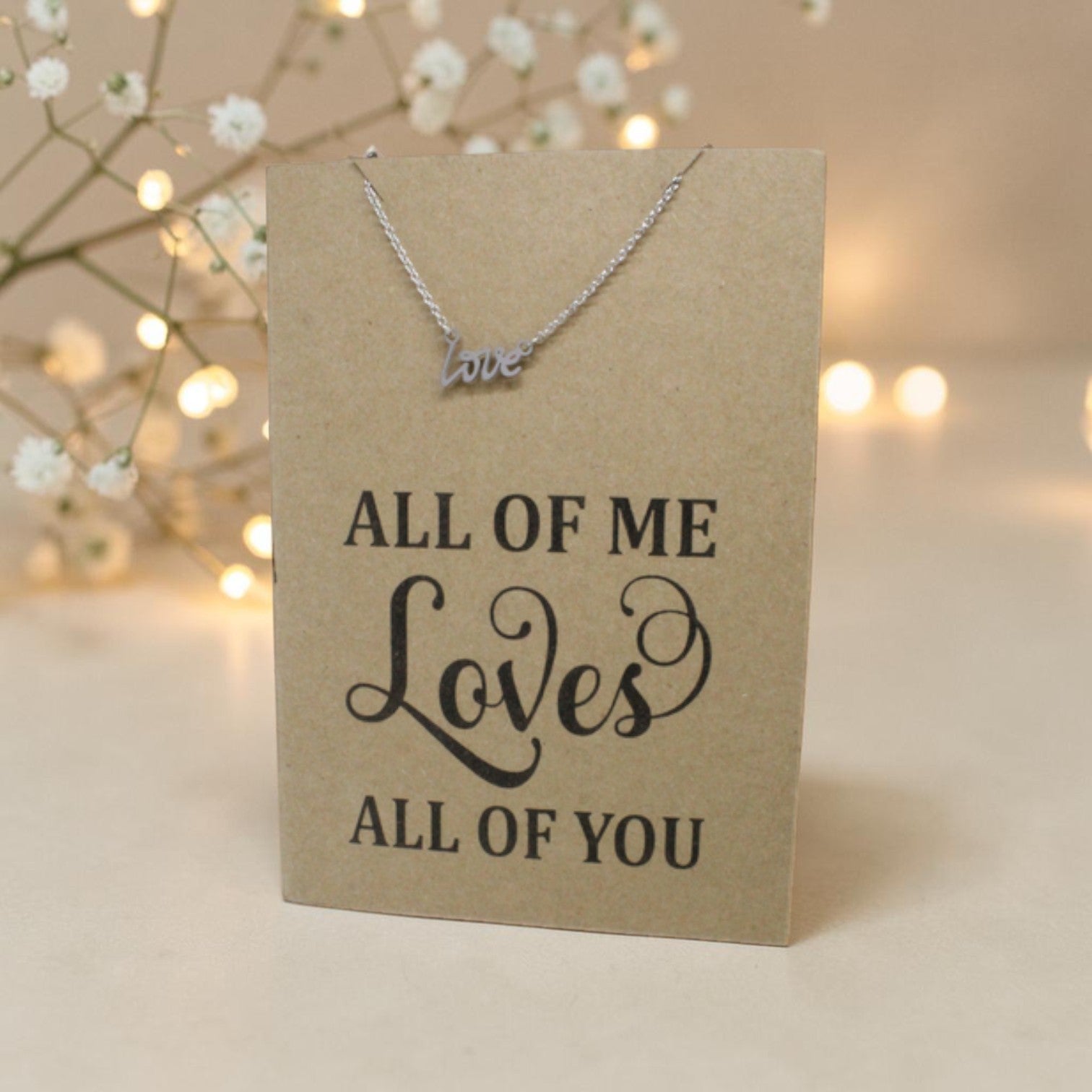 Love Pendant & Chain - Card 203