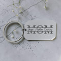 MOM Personalized Names Engraved Keyring