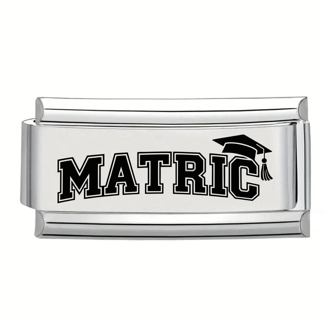 9mm Laser Italian Charm Superlink - Matric option 2
