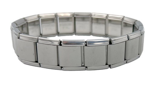 13mm Engraved Italian Charm Bracelet