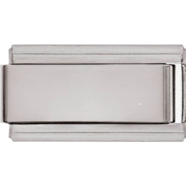 9mm Engraved Matte Superlink Italian charm