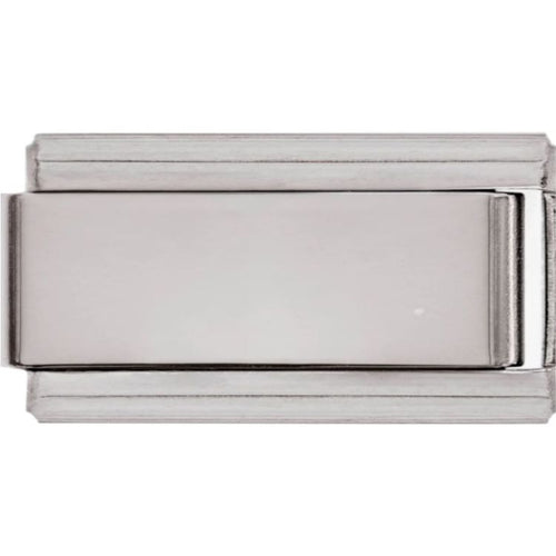 9mm Engraved Matte Superlink Italian charm