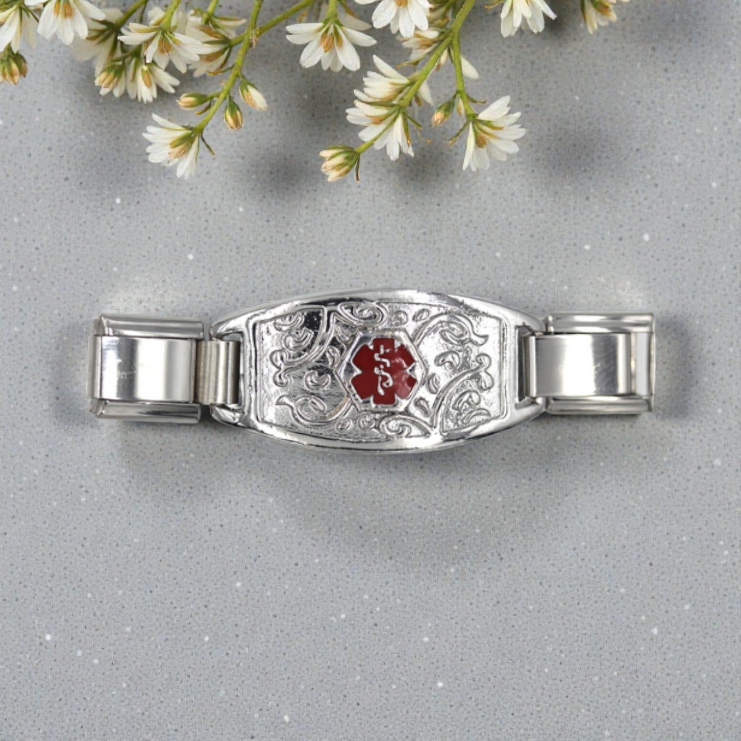 Medical Alert Connector 9mm Charm