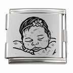 18mm Photo Engraved Mega Charm