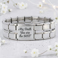 Megalink Engraved Teacher Italian Charm Bracelet 3