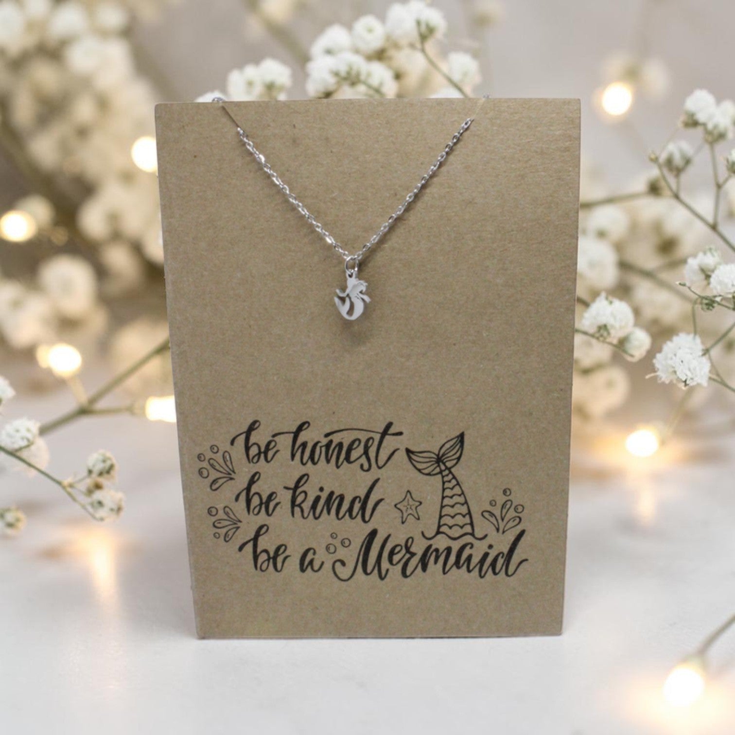 Mermaid Pendant & Chain - Card 155