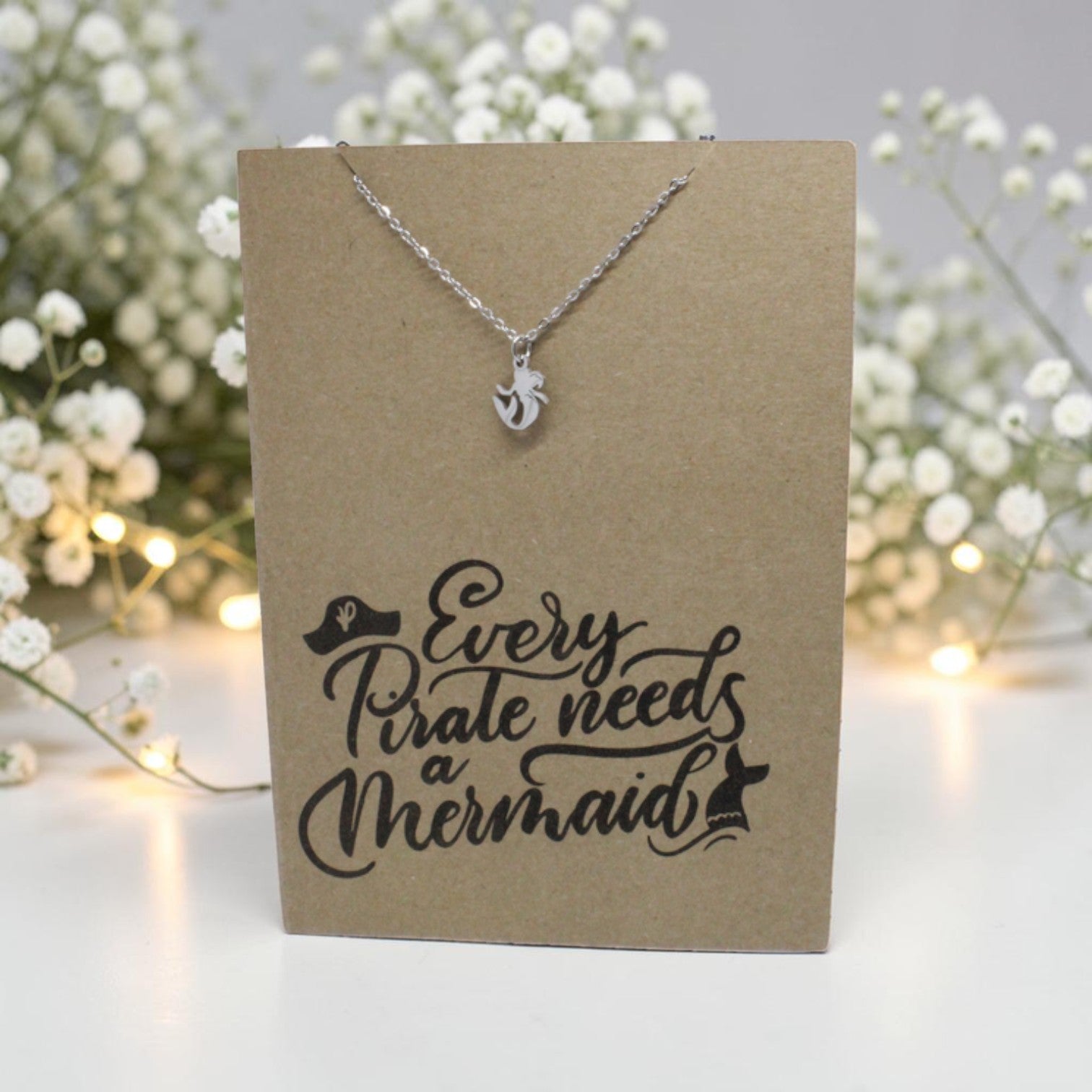 Mermaid Pendant & Chain - Card 157