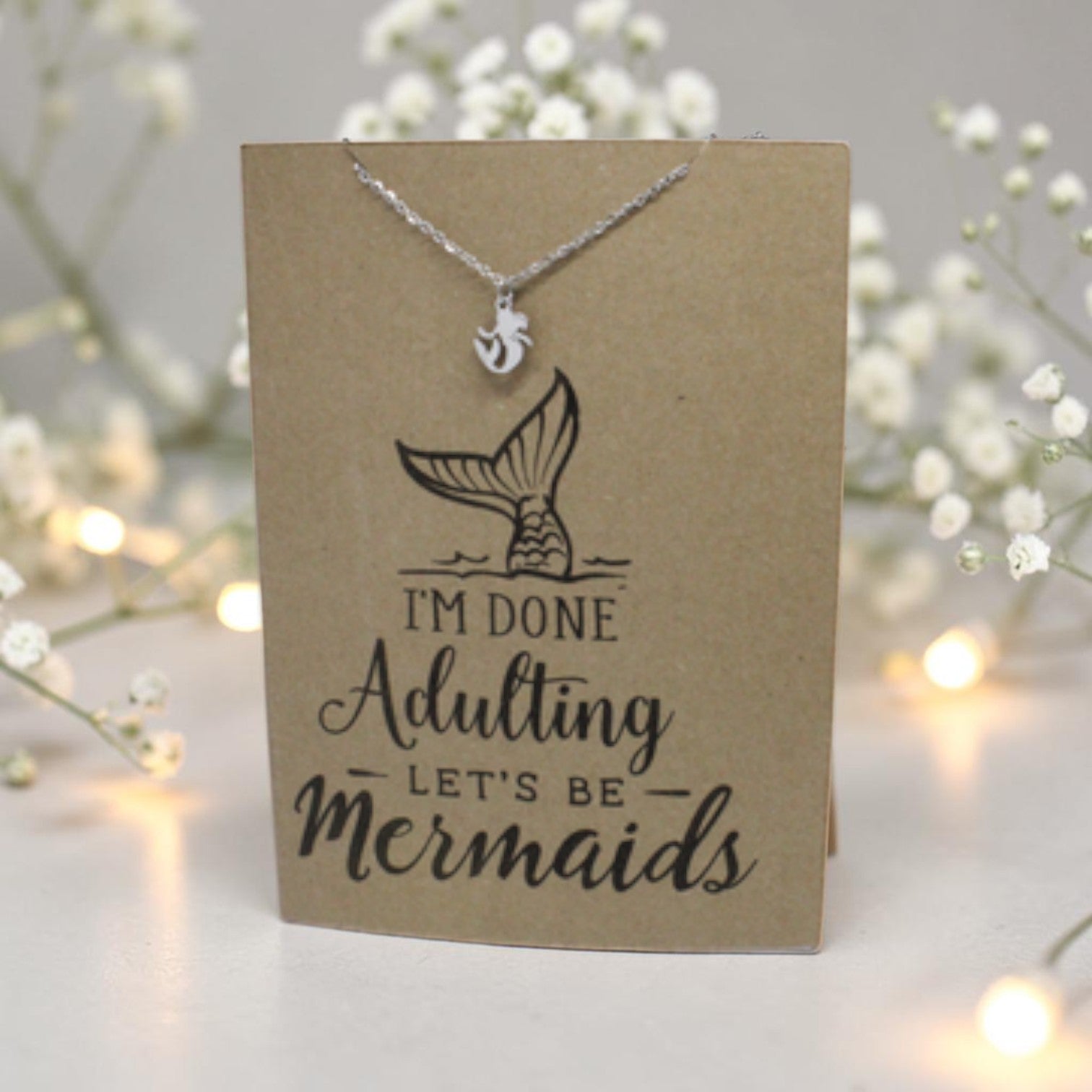 Mermaid Pendant & Chain - Card 158
