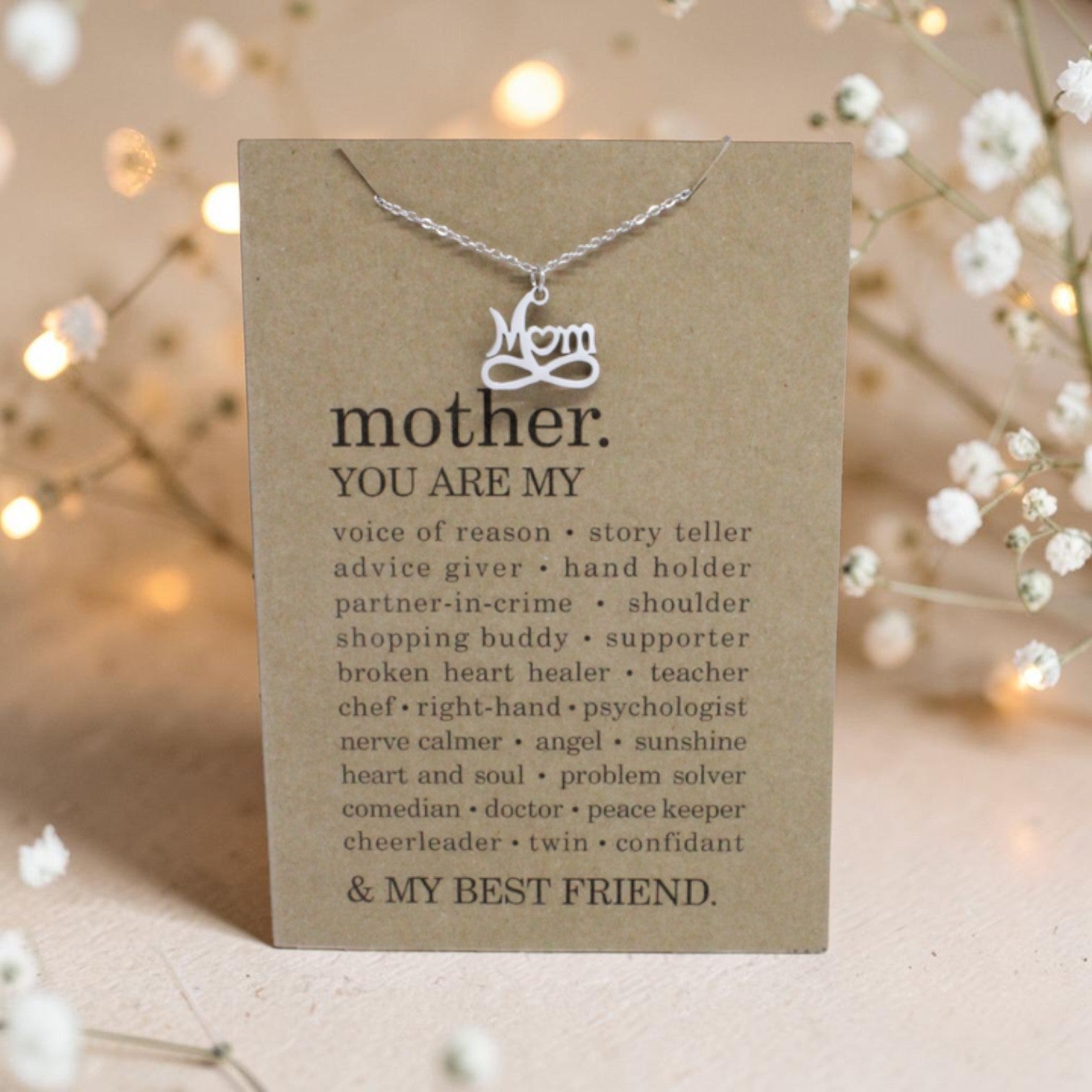 Mom Pendant & Chain - Card 198