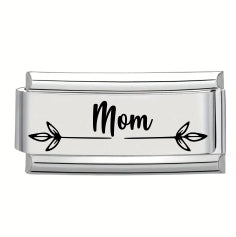 9mm Laser Italian Charm - Mom Superlink