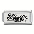 9mm Laser Italian Charm Superlink - Mom of Girls