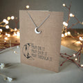 Moon Pendant & Chain - Card 464