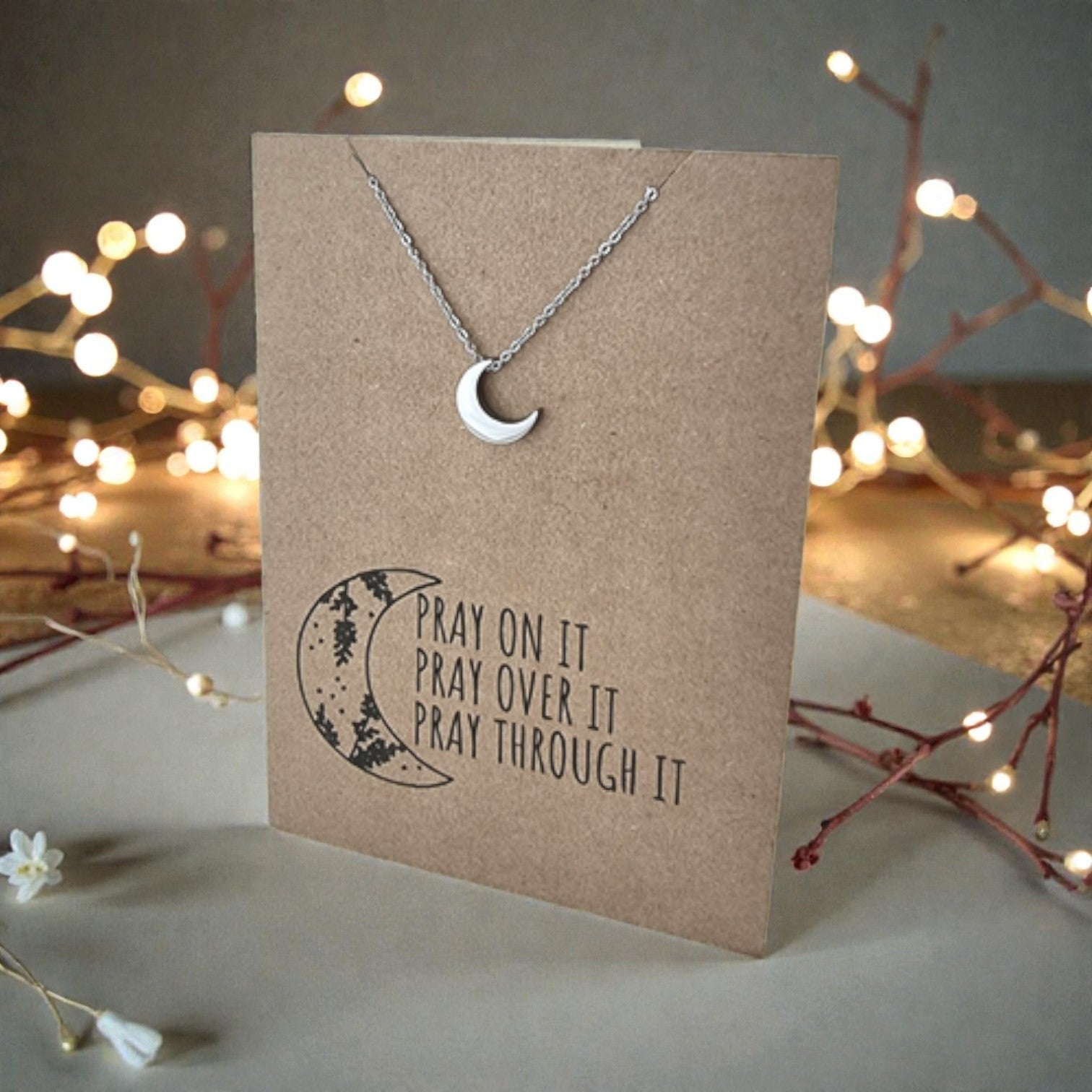 Moon Pendant & Chain - Card 464