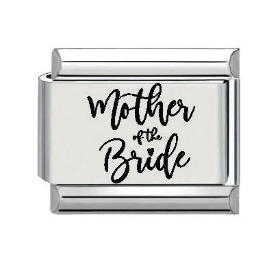 9mm Laser Italian Charm - Mother of the Bride