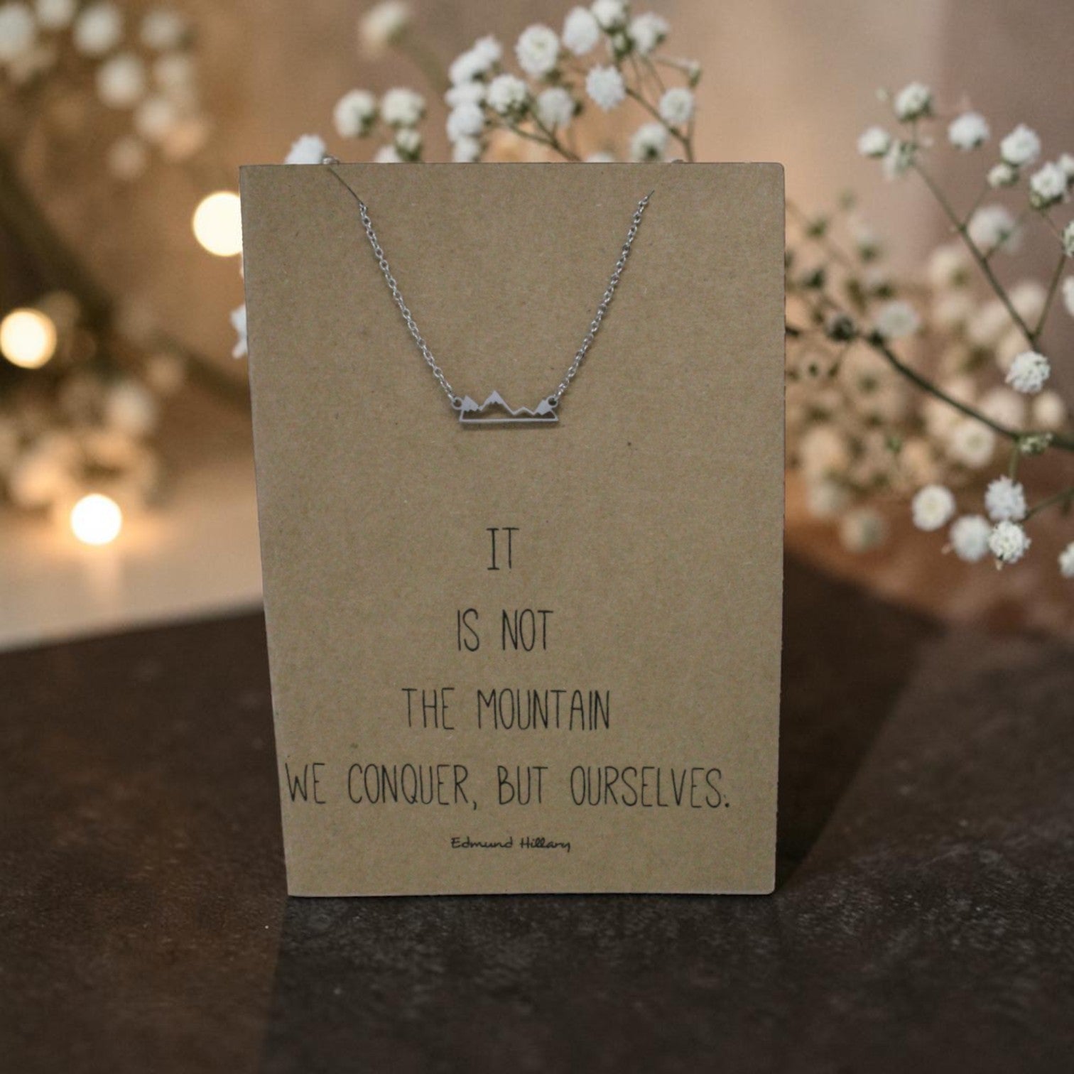 Mountain Pendant & Chain - Card 20