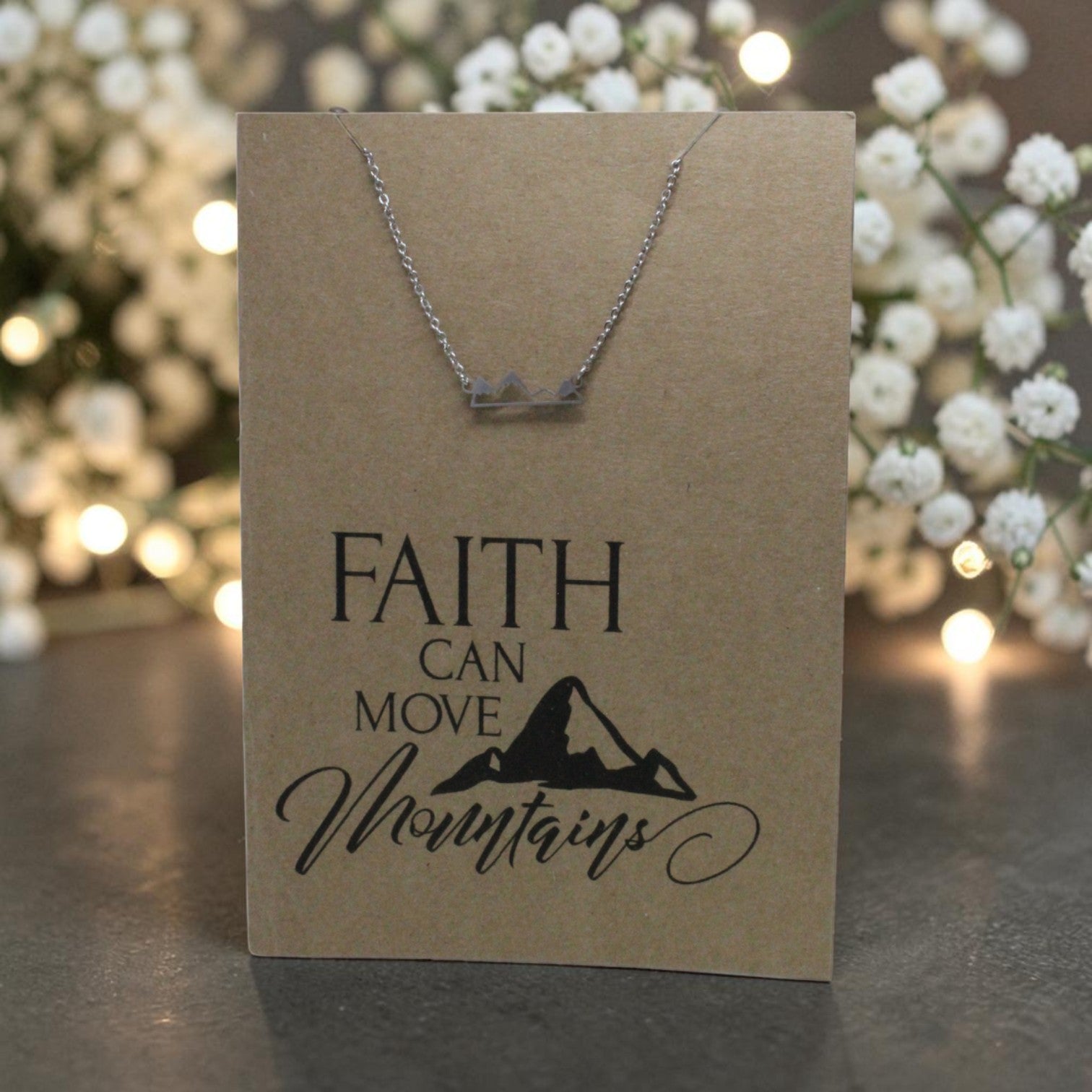 Mountain Pendant & Chain - Card 51