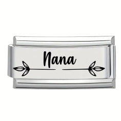9mm Laser Italian Charm - Nana Superlink