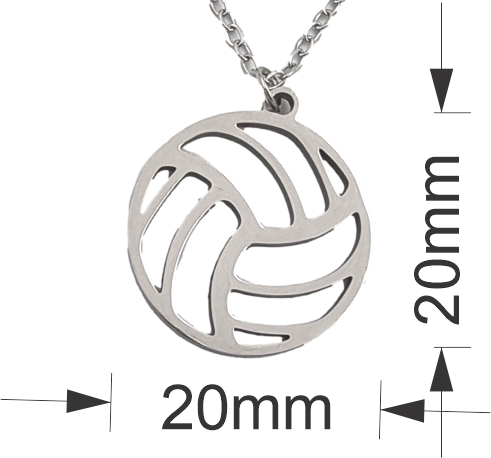 Netball Pendant and Chain - Card 535
