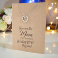 Open Heart Pendant & Chain - Card 337