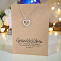 Open Heart Pendant & Chain - Card 338