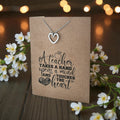 Open Heart Pendant & Chain - Card 449