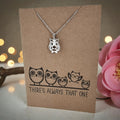 Owl Pendant & Chain - Card 428