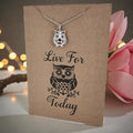 Owl Pendant & Chain - Card 431