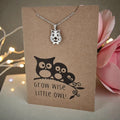 Owl Pendant & Chain - Card 432