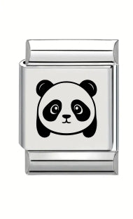 13mm Laser Engraved Charm - Panda