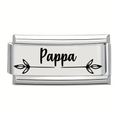 9mm Laser Italian Charm - Pappa Superlink