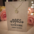 Paw Heart Pendant & Chain - Card 376