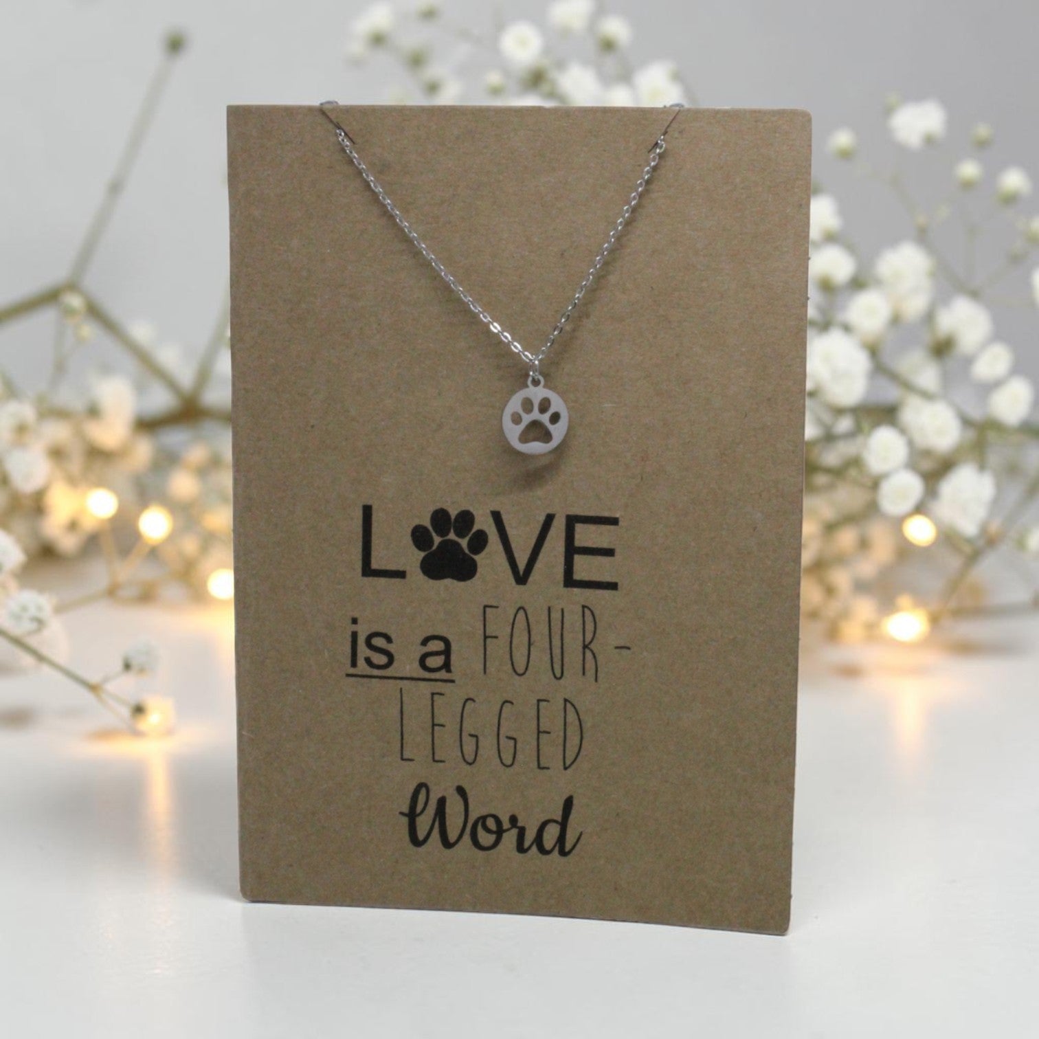 Paw Pendant & Chain - Card 37