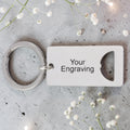 Personalized Bottle Opener Keyring