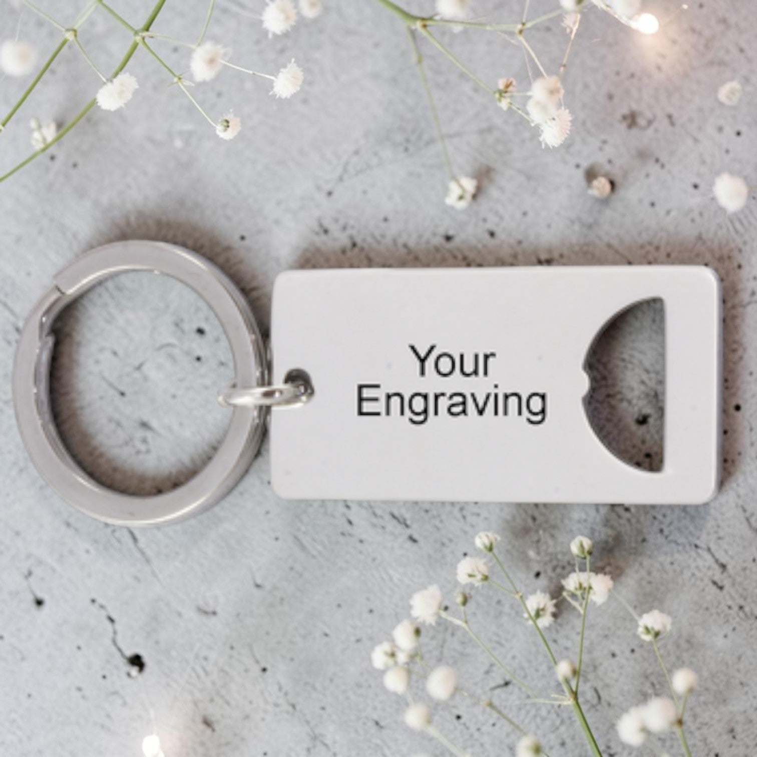 Personalized Bottle Opener Keyring