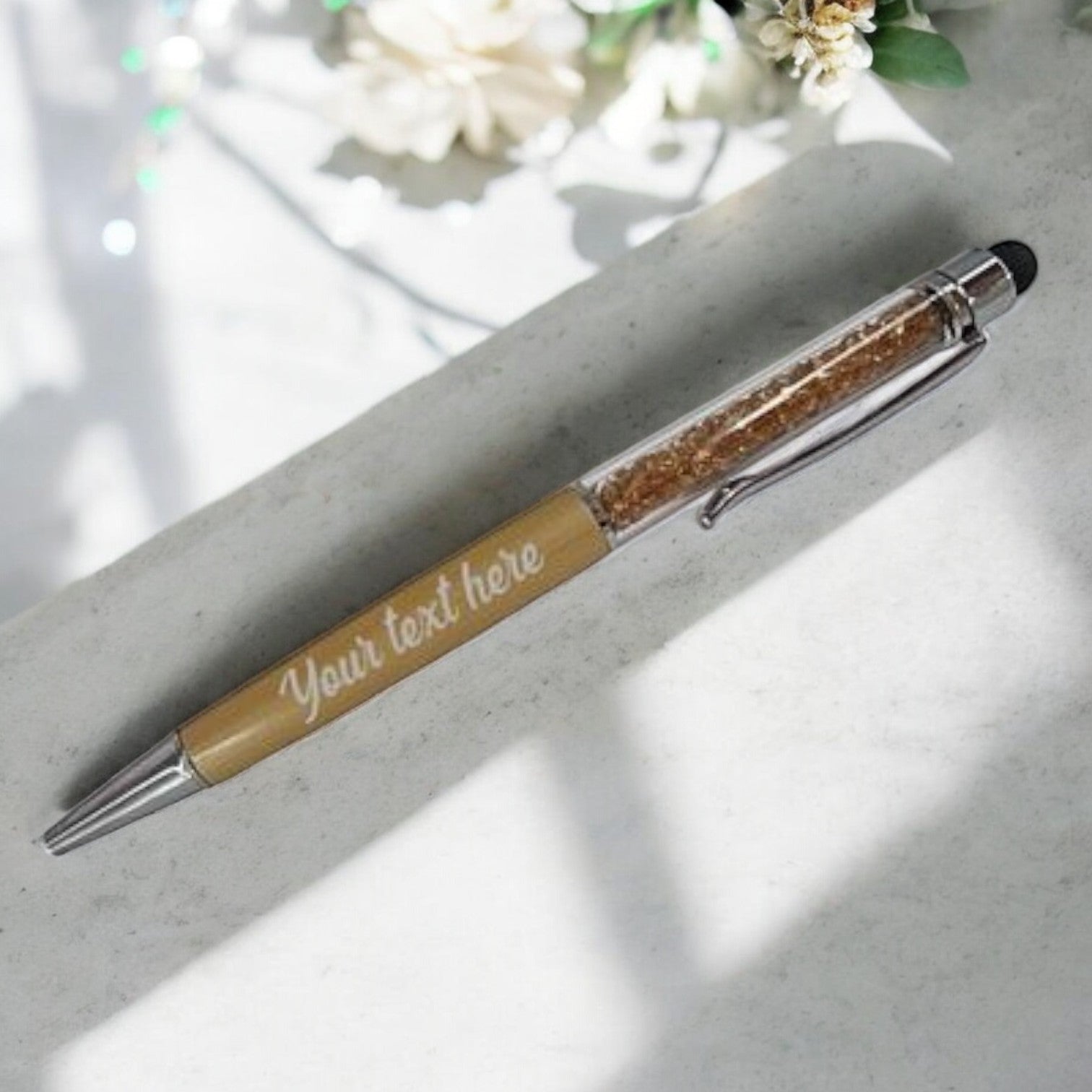 Personalized Crystal Stylus Pen - Gold*