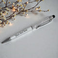 Personalized Crystal Stylus Pen - White*