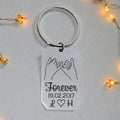 Personalized Dog Tag Keyring - Pinky Promise