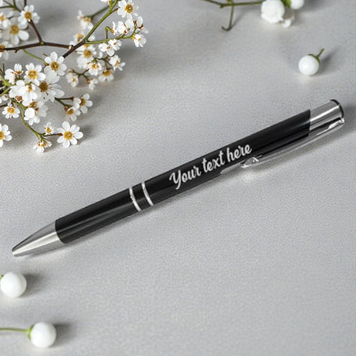 Personalized Engraved Pen - Black*