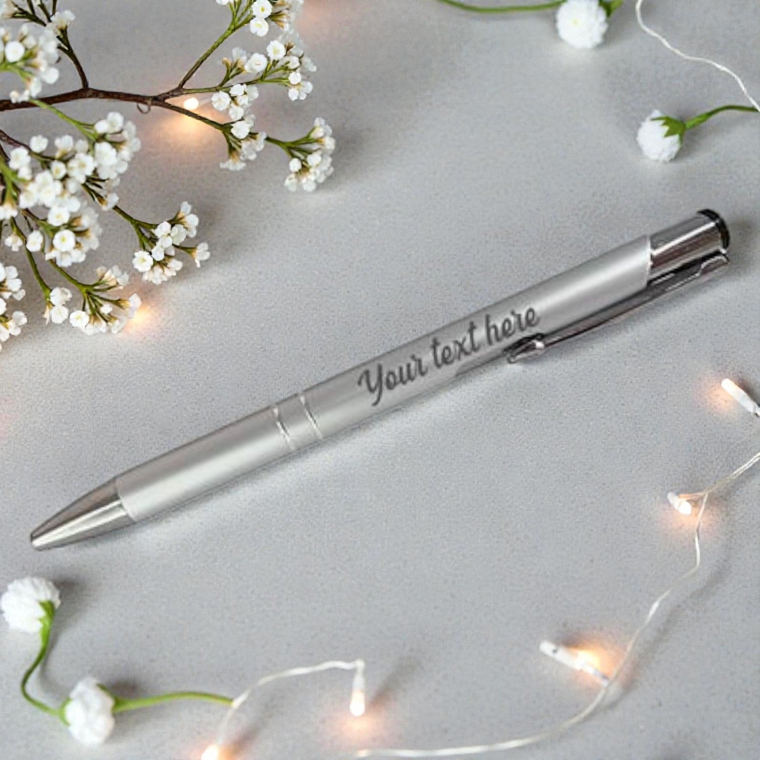Personalized Engraved Pen - Silver*