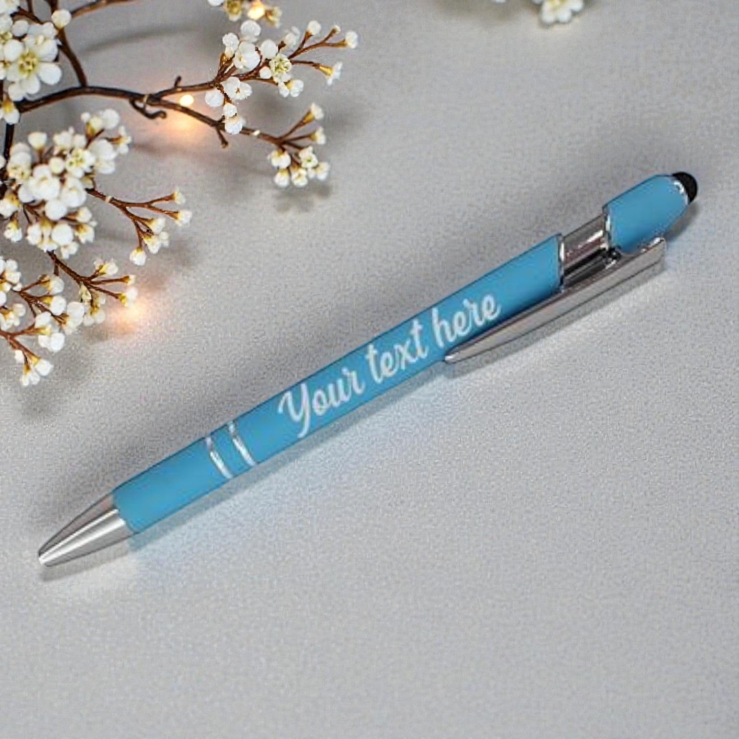 Personalized Stylus Pen - Light Blue*
