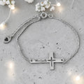 Personalized Teacher Cross Bracelet