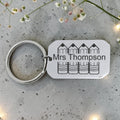 Personalized Teacher Engraved Keyring