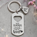 Personalized Teacher Heart Keyring